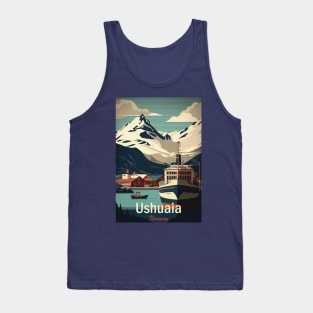 Ushuaia, Norway, travel poster Tank Top